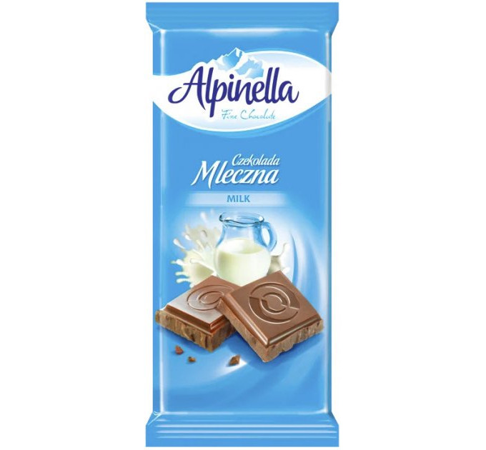 Шоколад Alpinella Mleczna молочний 90 г