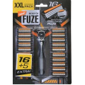 Станок для гоління Body-X Fuze xxl pack, верстат + 21 знімні касети