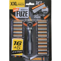 Станок для гоління Body-X Fuze xxl pack, верстат + 21 знімні касети Станок для гоління Body-X Fuze xxl pack, верстат + 21 знімні касети