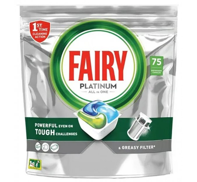 Капсули для посудомийних машин Fairy Platinum 75 шт