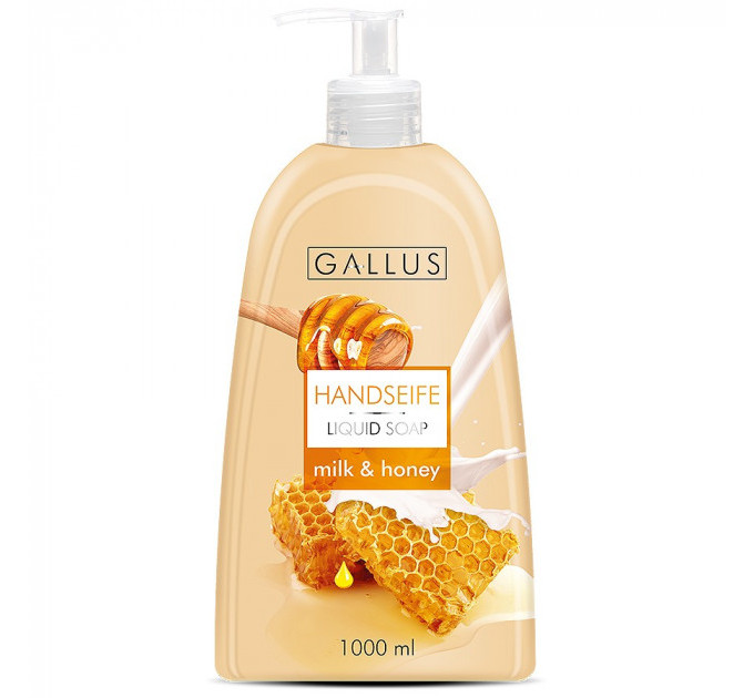 Рідке мило Gallus Milk & Honey Молоко і мед 1л