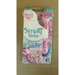 Станок для гоління жіночий (Бритва) Gillette Simply Venus 3 з 9 змінними картриджами (7702018545964) Станок для гоління жіночий (Бритва) Gillette Simply Venus 3 з 9 змінними картриджами (7702018545964)