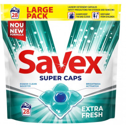 Капсулы для стирки Savex Super Caps Extra Fresh 4 28 шт. Капсулы для стирки Savex Super Caps Extra Fresh 4 28 шт.