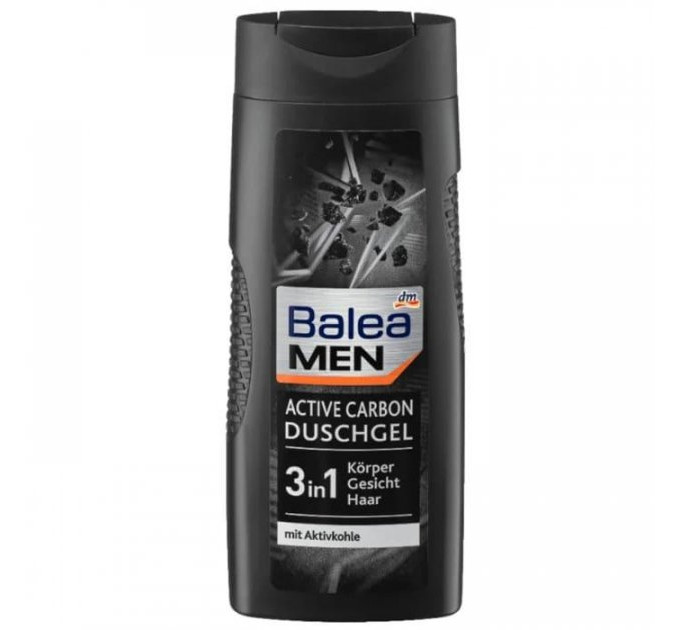 Гель для душу Balea Men 3в1 Active Carbon для чоловіків 300 ml