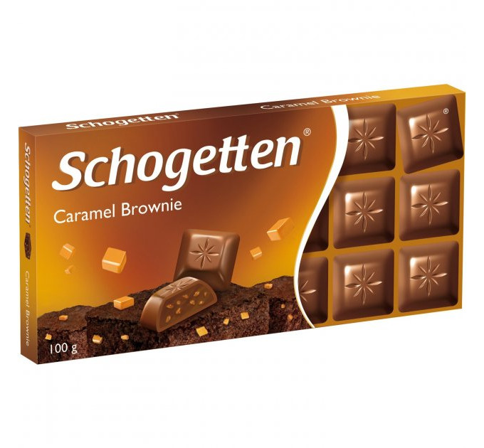 Шоколад молочний Schogetten Caramel Brownie Карамель Брауні 100 г