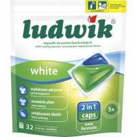 Гелеві капсули для прання Ludwik 2in1 White Caps 32 шт