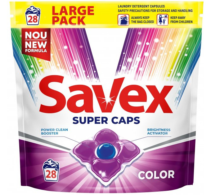 Капсули для прання Savex Super Caps Color 4 28 шт.