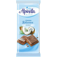 Шоколад Alpinella Kokosowa молочний з кокосом 90 г