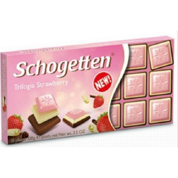 Шоколад Schogetten Trilogia Strawberry ( Трилогія полуниця) 100 г