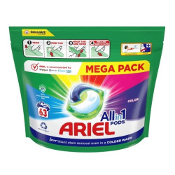 Капсули для прання кольорової білизни Ariel Color Pods 3 в 1 63 шт Капсули для прання кольорової білизни Ariel Color Pods 3 в 1 63 шт