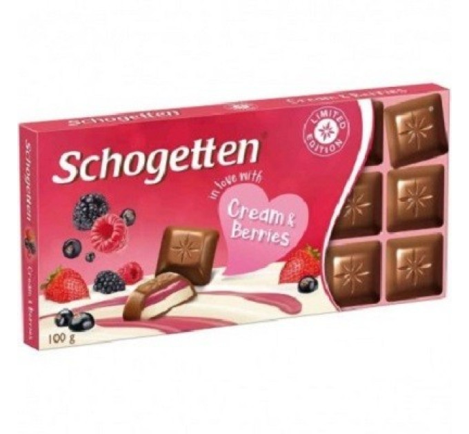 Шоколад Schogetten Cream & Berries 100г