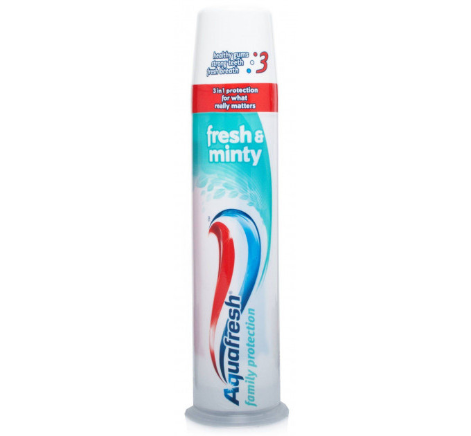 Зубная паста Aquafresh Fresh Minty с дозатором 100мл