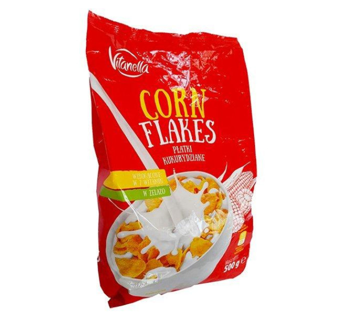 Кукурузные хлопья Vitanella Corn Flakes 500 гр.