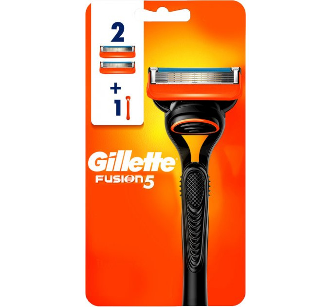 Станок для гоління чоловічий Gillette Fusion5 з 2 змінними картриджами (7702018866946)