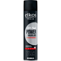 Лак для волоcя Elkos 400мл 5 Power + Panthenol