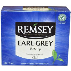 Чай Remsey Earl Grey Strong, чорний з бергамотом, 75 пакетів, 150 г Чай Remsey Earl Grey Strong, чорний з бергамотом, 75 пакетів, 150 г