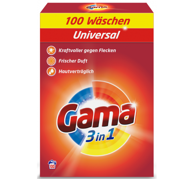 Промышленный порошок Gama 3in1 Universal 6 кг 100 циклов стирки