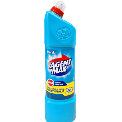 Средство для чистки унитаза Agent Max Морской 1000 мл (5902686250951) Средство для чистки унитаза Agent Max Морской 1000 мл (5902686250951)