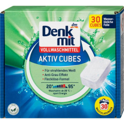 Таблетки для стирки Denkmit Activ Cubes Vollwascmittel 30 шт Таблетки для стирки Denkmit Activ Cubes Vollwascmittel 30 шт