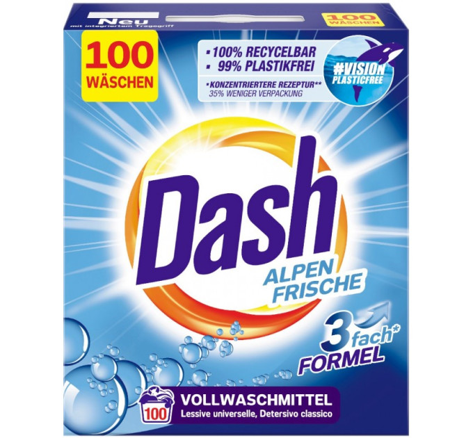 Пральний порошок Dash Alpen Frische 6 кг (4012400502363)