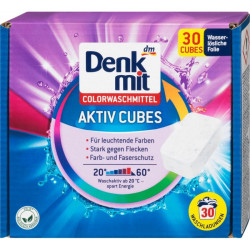 Таблетки для стирки Denkmit Activ Cubes Colorwaschmittel 30 шт Таблетки для стирки Denkmit Activ Cubes Colorwaschmittel 30 шт