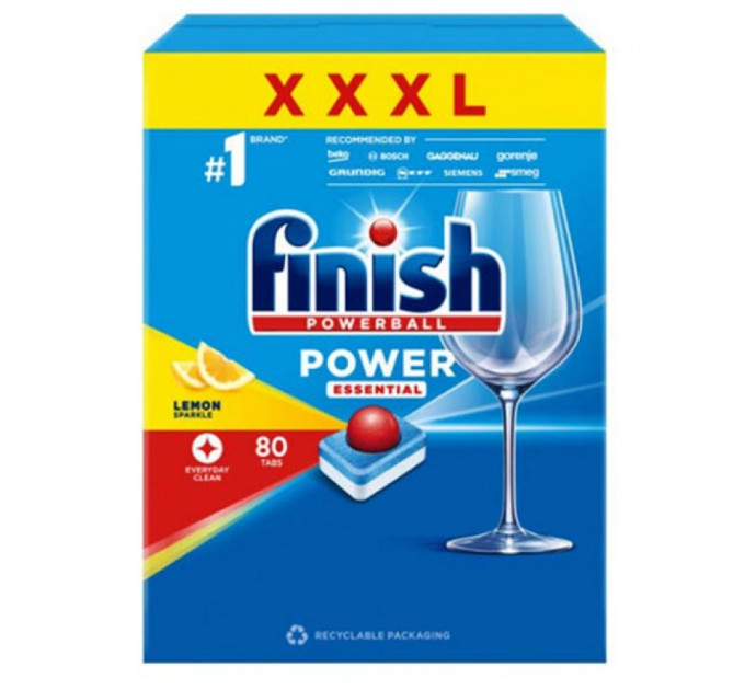 Таблетки для посудомойки Finish Powerball Lemon 80 шт.